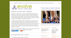 Desktop Screenshot of evolveyogawellness.com